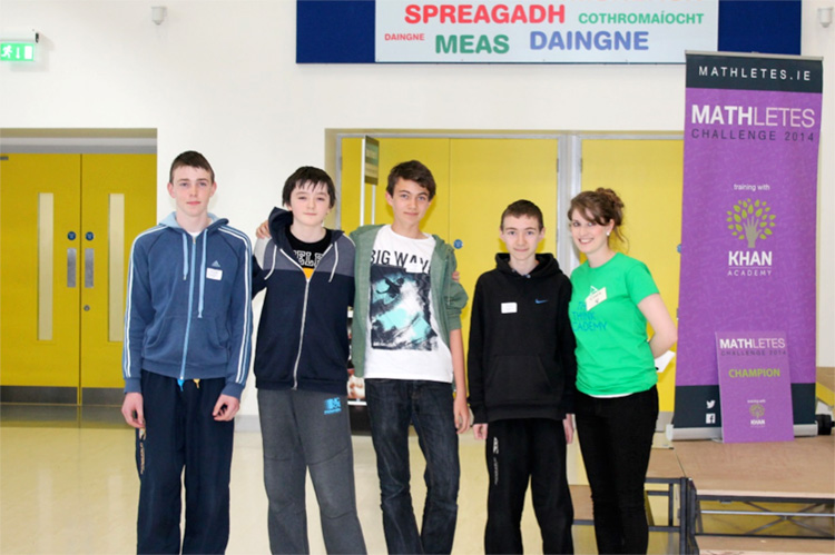 Winners of the Senior Team event run by The Think Academy were Michéal ó Dálaigh, Coláiste na Coiribe, Liam Burke, Fynn Duclaux and Thomas McStay from Coláiste Bhaile Chláir. 